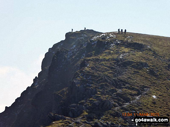 Walk gw103 Cadair Idris (Penygadair), Cyfrwy and Gau Graig via The Minffordd Path - Path up to Craig Cwm Amarch from Craig Cau