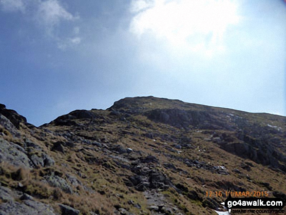 Approaching Craig Cwm Amarch 