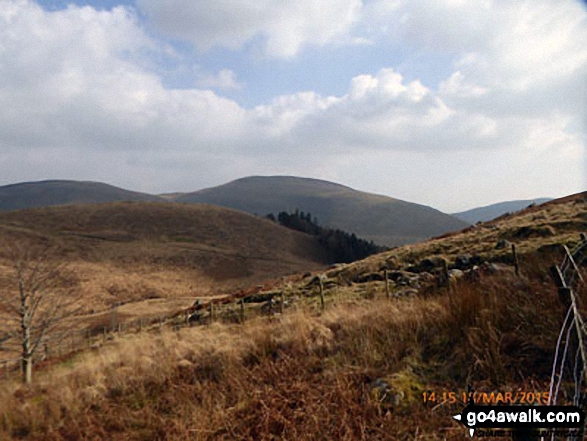 Walk gw142 Cadair Idris (Penygadair)  via The Minffordd Path - Mynydd Dol-ffanog from the Minffordd Path near Craig Lwyd