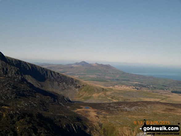 Yr Eifl (The Rivals) on The Llyn peninsula from the summit of Mynydd Tal-y-mignedd