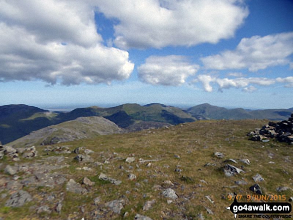 The Nantlle Ridge from Moel Hebog summit plateau