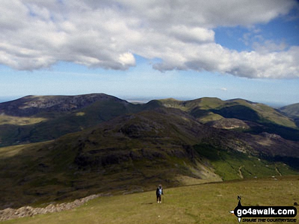 Descending into Bwlch Meillionen from Moel Hebog 