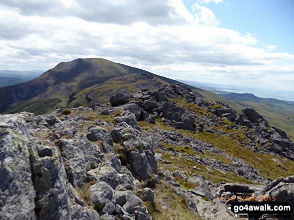 Moel Yr Ogof from the summit of Moel Lefn