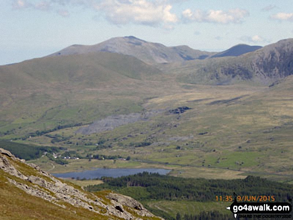 Walk gw192 Moel Hebog from Beddgelert - Mynydd Tal-y-mignedd from Bwlch Cwm-trwsgl