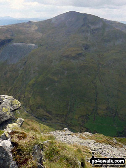 Walk gw163 Cnicht from Nantgwynant - Moelwyn Mawr (North Ridge Top) and Moelwyn Mawr from Cnicht