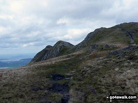 Walk gw173 Cnicht, Moel-yr-hydd, Moelwyn Mawr and Moelwyn Bach from Croesor - Cnicht summit in sight from near Cnicht (North Top)