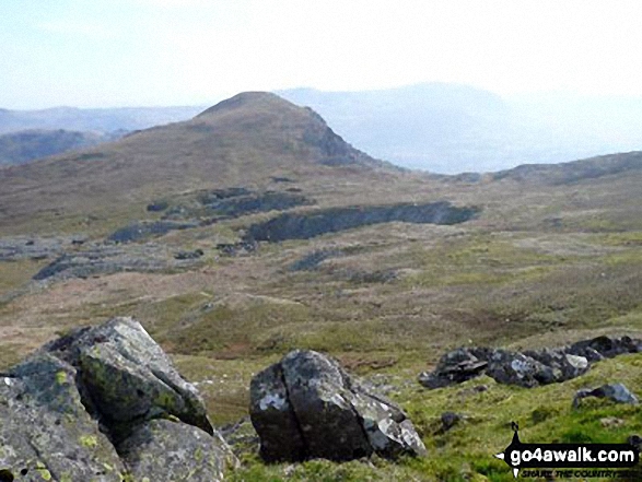 Walk gw224 Cnicht, Hafod-yr-Hydd and Moelwyn Mawr from Croesor - Moel yr Hydd from Moelwyn Mawr (North Ridge Top)