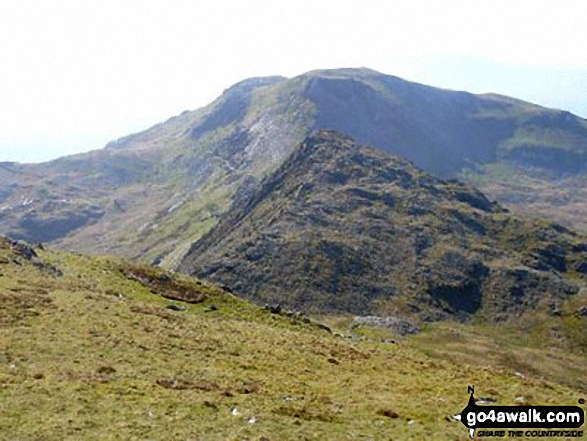 Moelwyn Bach across Craigysgafn and Bwlch Stwlan from Moelwyn Mawr