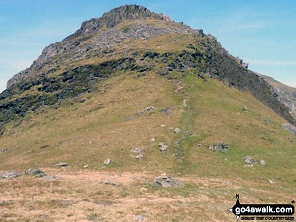 Walk gw288 Moel-yr-hydd, Moelwyn Mawr and Moelwyn Bach from Croesor - Craigysgafn from Bwlch Stwlan