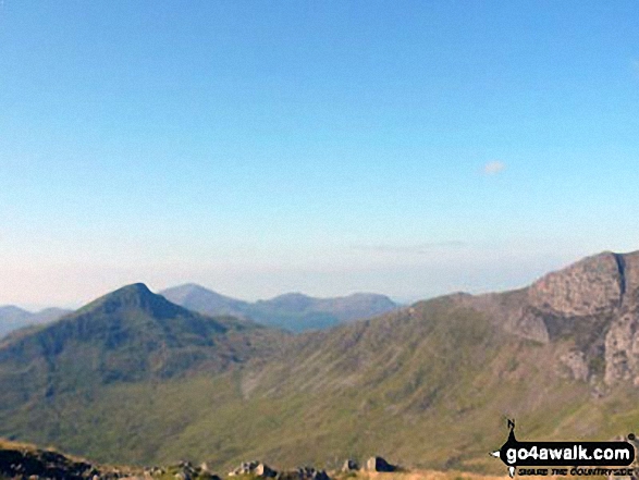 Walk gw136 The Snowdon (Yr Wyddfa) Horseshoe from Pen y Pass - Yr Aran, Y Geuallt, Bwlch Cwm Llan, Allt Maederyn, Clogwyn Du and Bwlch Main from the Watkin Path on Bwlch Ciliau