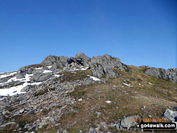 Approaching a false summit on Mynydd Moel