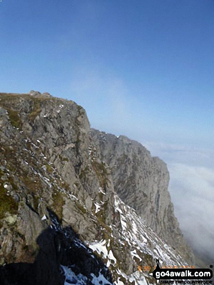 Walk gw103 Cadair Idris (Penygadair), Cyfrwy and Gau Graig via The Minffordd Path - Mynydd Moel