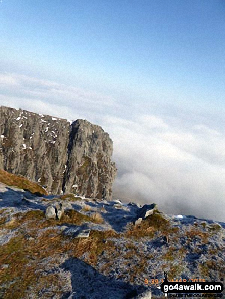 Walk gw142 Cadair Idris (Penygadair)  via The Minffordd Path - View from the summit of Mynydd Moel