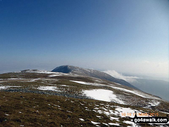 Looking back to Mynydd Moel from Cadair Idris (Penygadair)