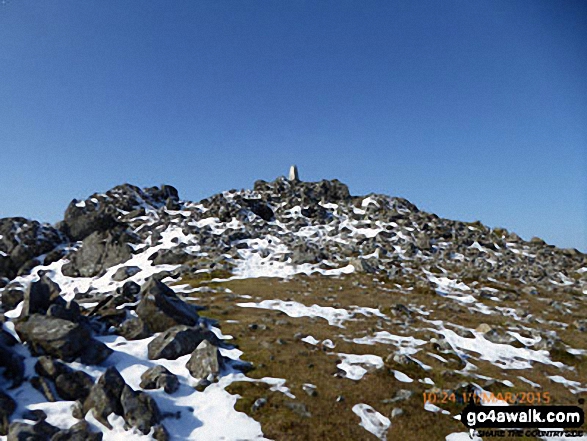 Walk gw156 Cadair Idris (Penygadair) via The Fox's Path - Cadair Idris (Penygadair) summit