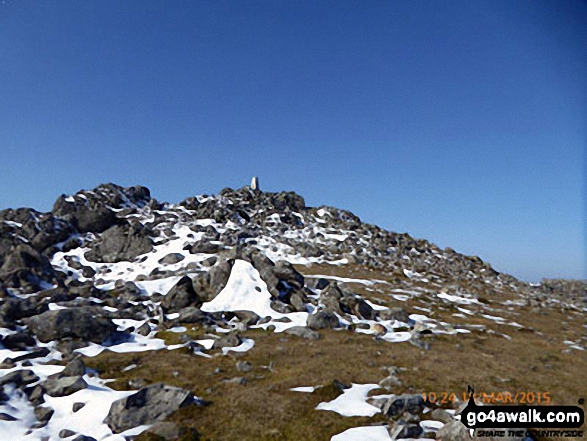 Walk gw152 Cadair Idris (Penygadair), Mynydd Moel, Cyfrwy and Gau Craig via The Pony Path - Cadair Idris (Penygadair) summit