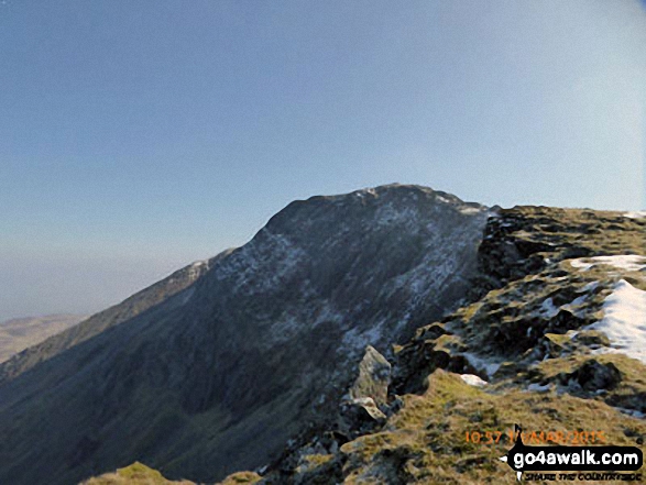 Looking back to Cadair Idris (Penygadair) from the Pony Path to Cyfrwy 