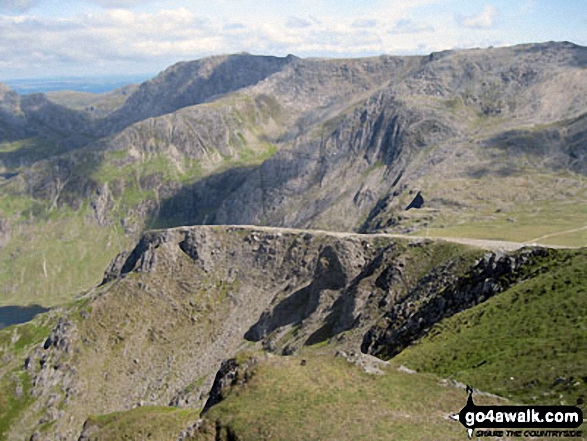 Glyder Fach and Glyder Fawr from Y Garn (Glyderau) 