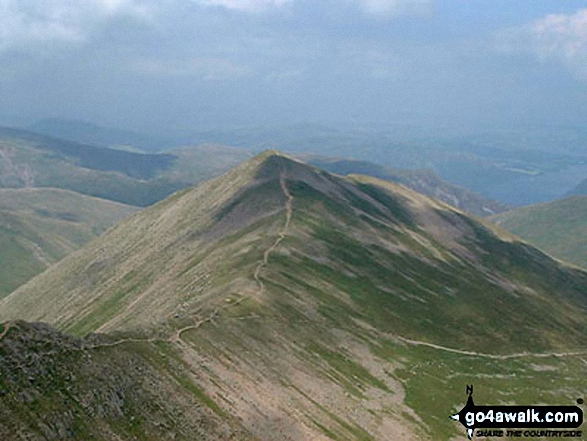 Walk c124 Helvellyn Ridge from Thirlmere - Catstye Cam from Helvellyn