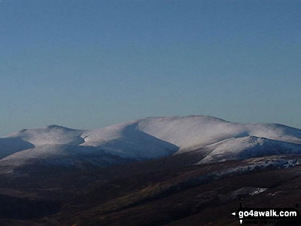 Walk c106 Carrock Fell and High Pike (Caldbeck) from Mosedale - Skiddaw amd Little Man (Skiddaw) from Carrock Fell