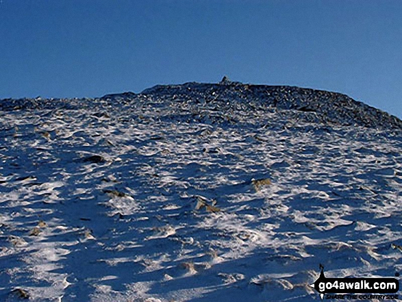 Walk c106 Carrock Fell and High Pike (Caldbeck) from Mosedale - Carrock Fell Summit