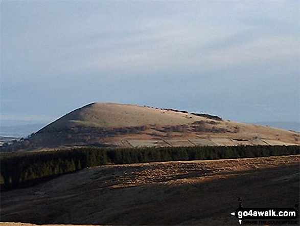 Walk c239 The Deepdale Round from nr Dockray - Great Mell Fell from the old coach road nr Barbary Rigg