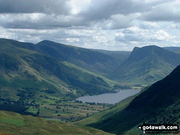 Walk c212 Burnbank Fell, Gavel Fell, Hen Comb and Mellbreak from Loweswater - Buttermere, Fleetwith Pike and Dale Head from Hen Comb