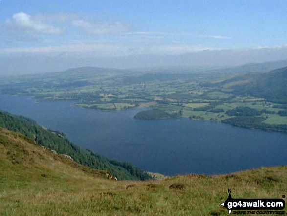 Walk c183 Lord's Seat and Graystones from Whinlatter Forest Park - Bassenthwaite from Barf