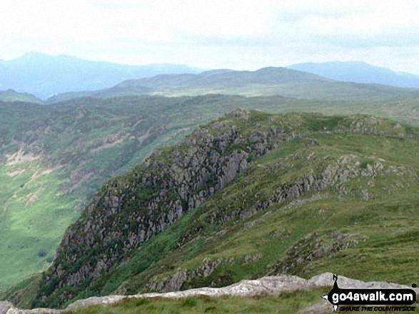 Walk c243 High Raise and Ullscarf from Rosthwaite - Eagle Crag from Sergeant's Crag