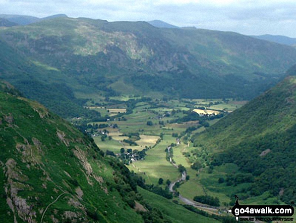 Walk c189 High Raise from Rosthwaite - Borrowdale from Eagle Crag