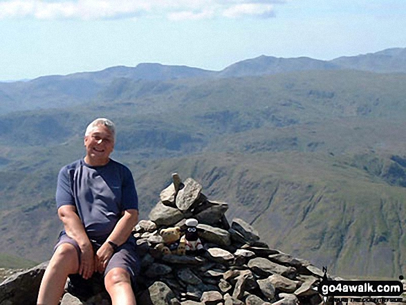 Walk c220 Helvellyn via Striding Edge from Glenridding - On Dollywaggon Pike