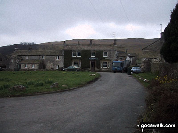 Walk ny128 Arncliffe and Hawkswick from Kettlewell - The Arncliffe village pub