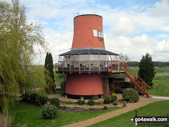 Walk nf160 Berney Mill from Reedham - Reedham Drainage Mill