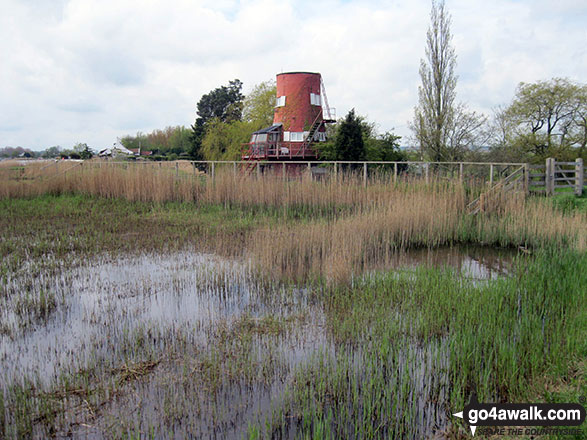 Walk nf160 Berney Mill from Reedham - Reedham Drainage Mill