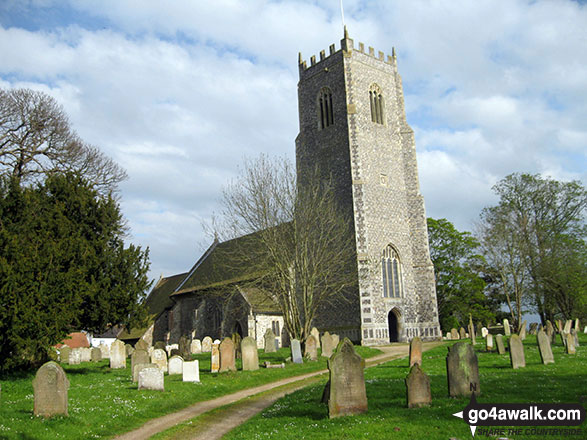 Walk nf160 Berney Mill from Reedham - Reedham Parish Church, Reedham