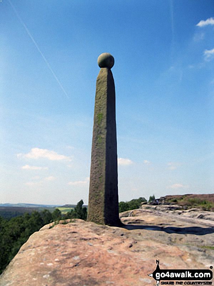 Walk d248 Baslow Edge and Birchen Edge from The Robin Hood (Baslow) - Nelson's Monument (Birchen Edge)