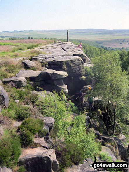 Nelson's Monument (Birchen Edge) from Birchen Edge trig point