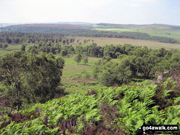 Walk d248 Baslow Edge and Birchen Edge from The Robin Hood (Baslow) - The view from Birchen Edge summit