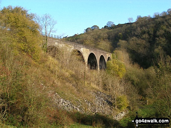 Walk d335 Longstone Edge from Great Longstone - Monsal Head Viaduct