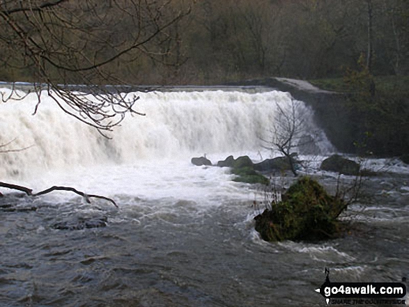 Waterfall on the River Wye, Monsal Dale 