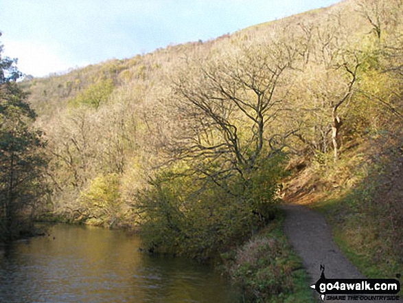 Walk d178 Fin Cop and Monsal Dale from Ashford in the Water - The Monsal Trail in Monsal Dale