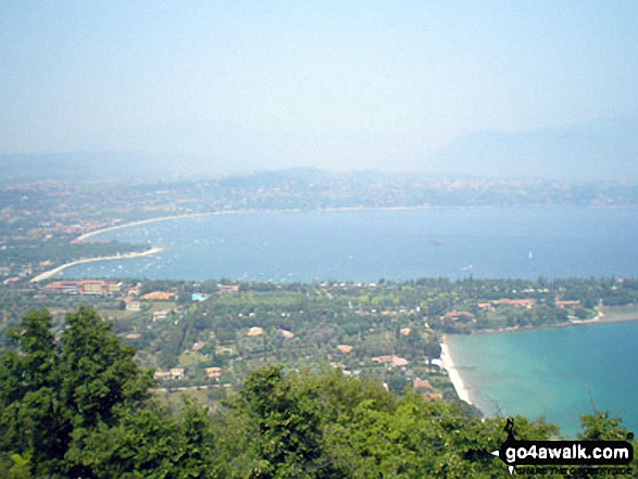 Walk lo107 Rocca di Manerba from Dusano - Lago di Garda (Lake Garda) and Salo from Rocca di Manerba