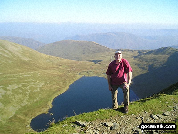 My partner David on Helvellyn in The Lake District Cumbria England