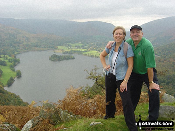 Walk c428 The Langdale Pikes, High Raise and The Easedale Fells  from Grasmere - On Silver How above Grasmere