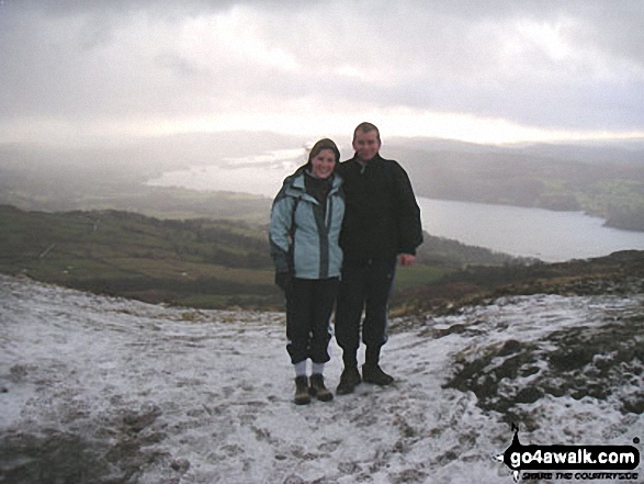 Me and Will on Wansfell Pike in The Lake District Cumbria England