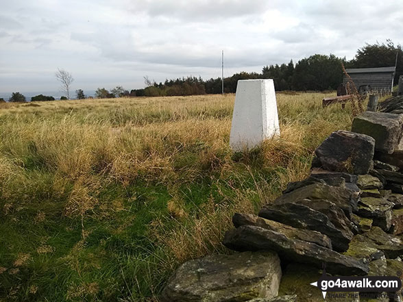 The Trig Point on the top of Onesmoor (Kirk Edge)