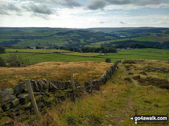 Looking down to High Bradfield from Onesmoor (Kirk Edge)