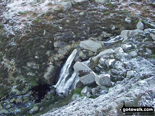 Walk ny167 Ryelstone Fell, Sharp Haw and Rough Crag from Embsay - Waterfall Gill Beck, Embsay Moor