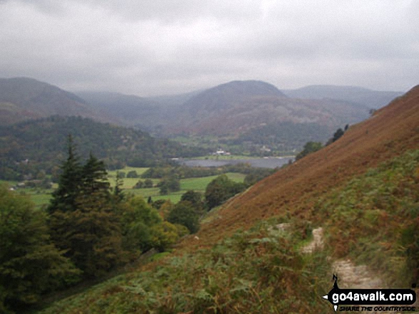 Walk c274 Loughrigg Fell from Elterwater - Rydal Water from Loughrigg Terrace