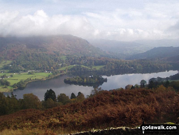 Walk c105 Lang How and Silver How from Grasmere - Grasmere from Silver How